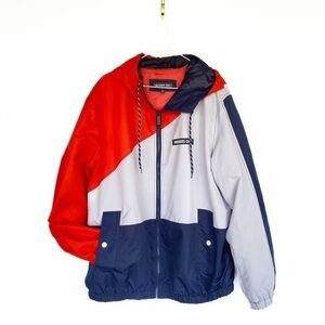 Members Only Color Block Windbreaker Jacket Soft shell Mens size XL